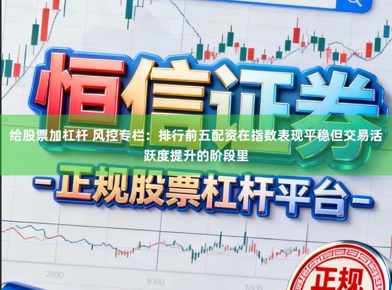 给股票加杠杆 风控专栏：排行前五配资在指数表现平稳但交易活跃度提升的阶段里